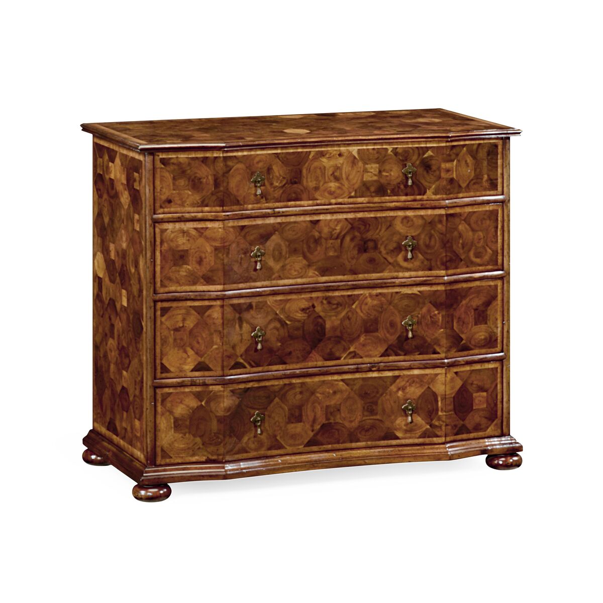 Oyster Veneer Large Chest of Drawers ( 492090-WAL )