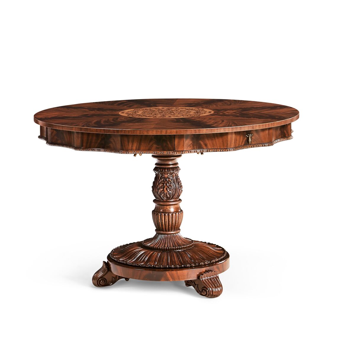 Finely Inlaid Mahogany Centre Table ( 492846-MAH )