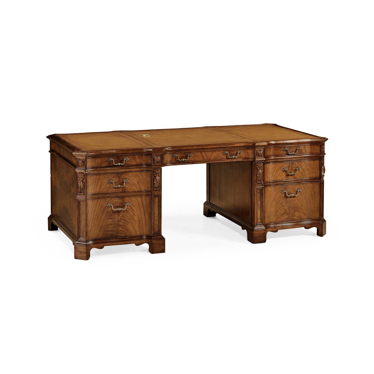 Walnut Faux Partners Desk ( 493071-CWM )