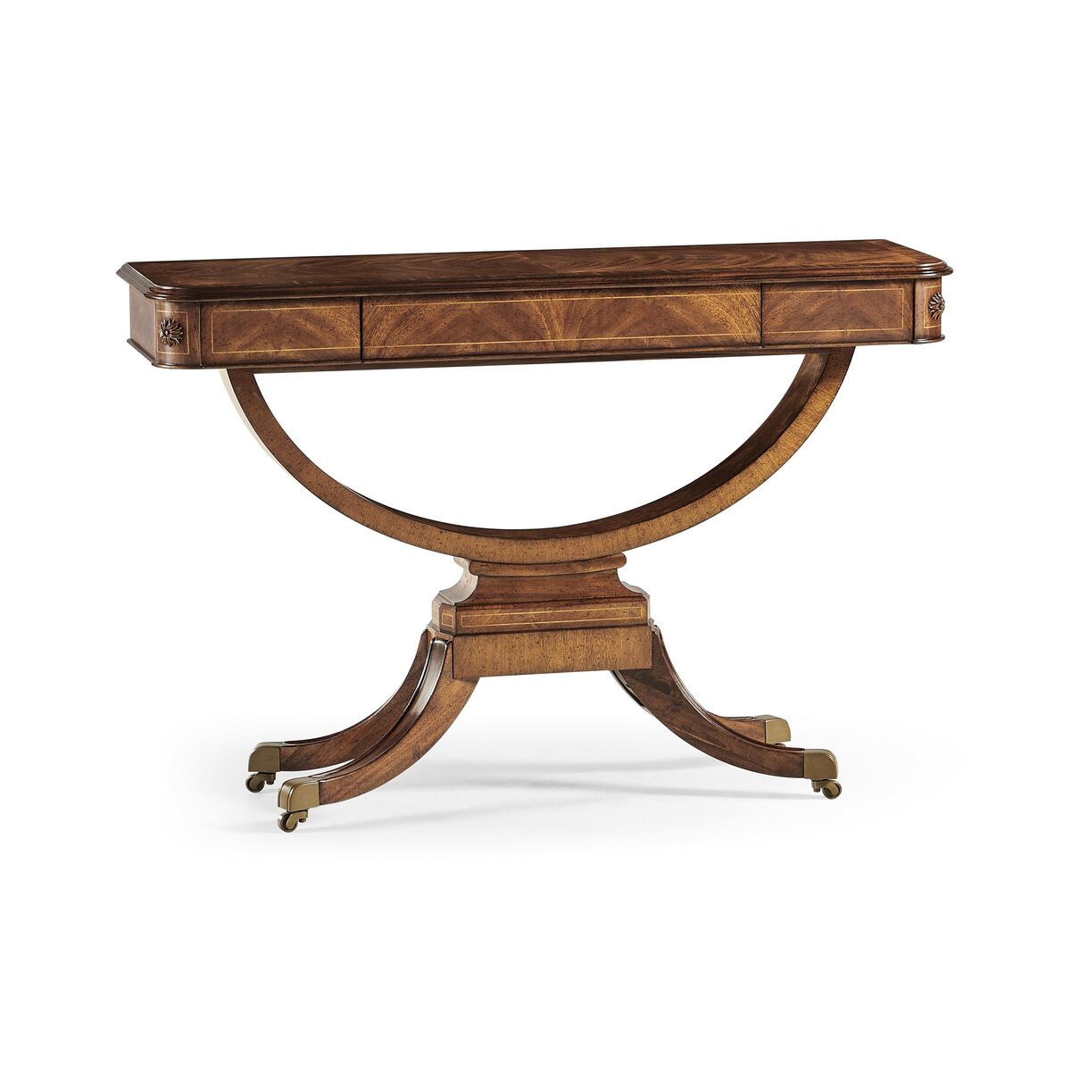 Biedermeier Crotch Walnut Side Table ( 494456-CWM )