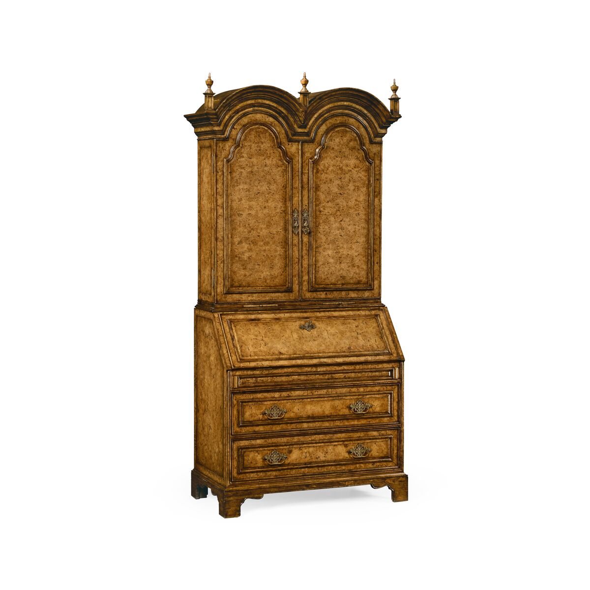 Queen Anne Bureau Cabinet (Wooden Doors) ( 494563-LRO )
