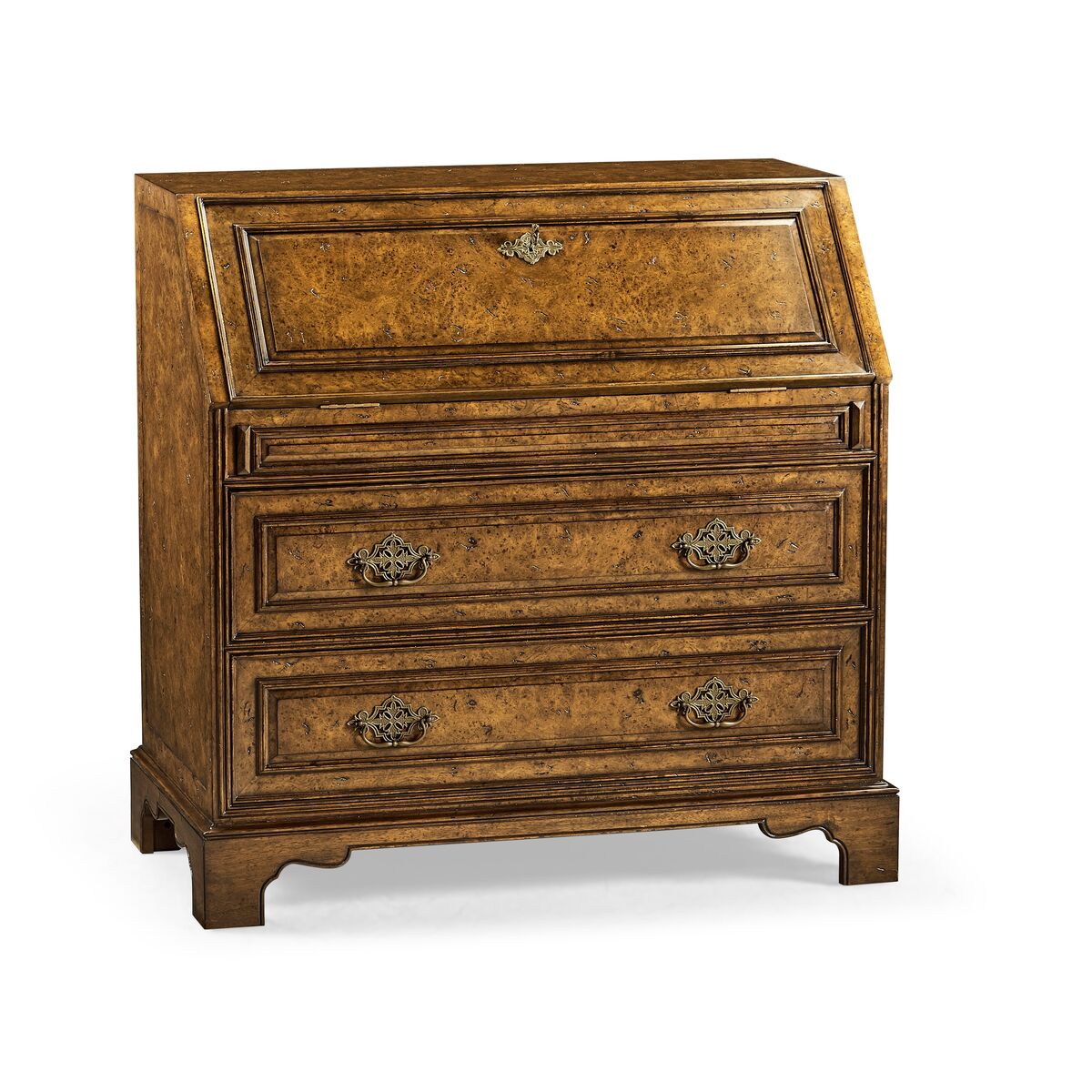 Queen Anne Pollard Bureau Cabinet (Base) ( 494556-LRO )