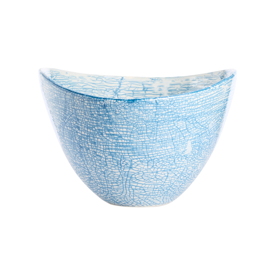 Blue Oval Centerpiece in 10 / Porcelain - Chelsea House