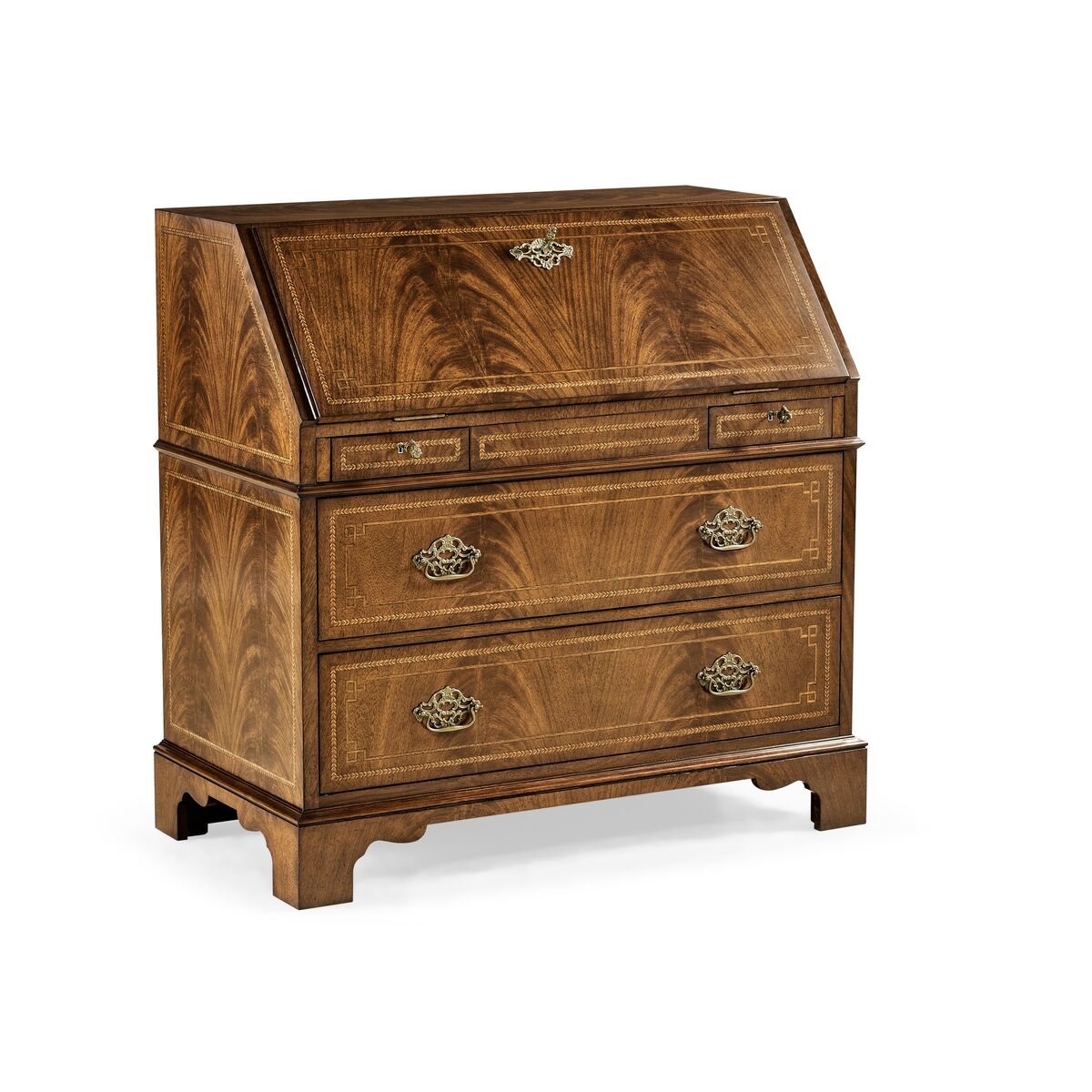 Queen Anne Fall Front Walnut Bureau ( 494558-CWM )