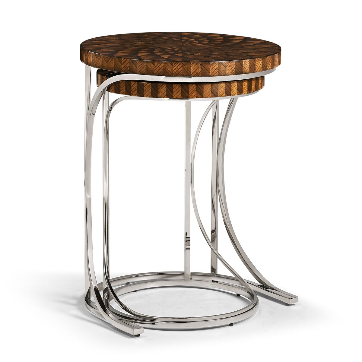 Feather Inlay Nest of Tables ( 494959-ZEB )