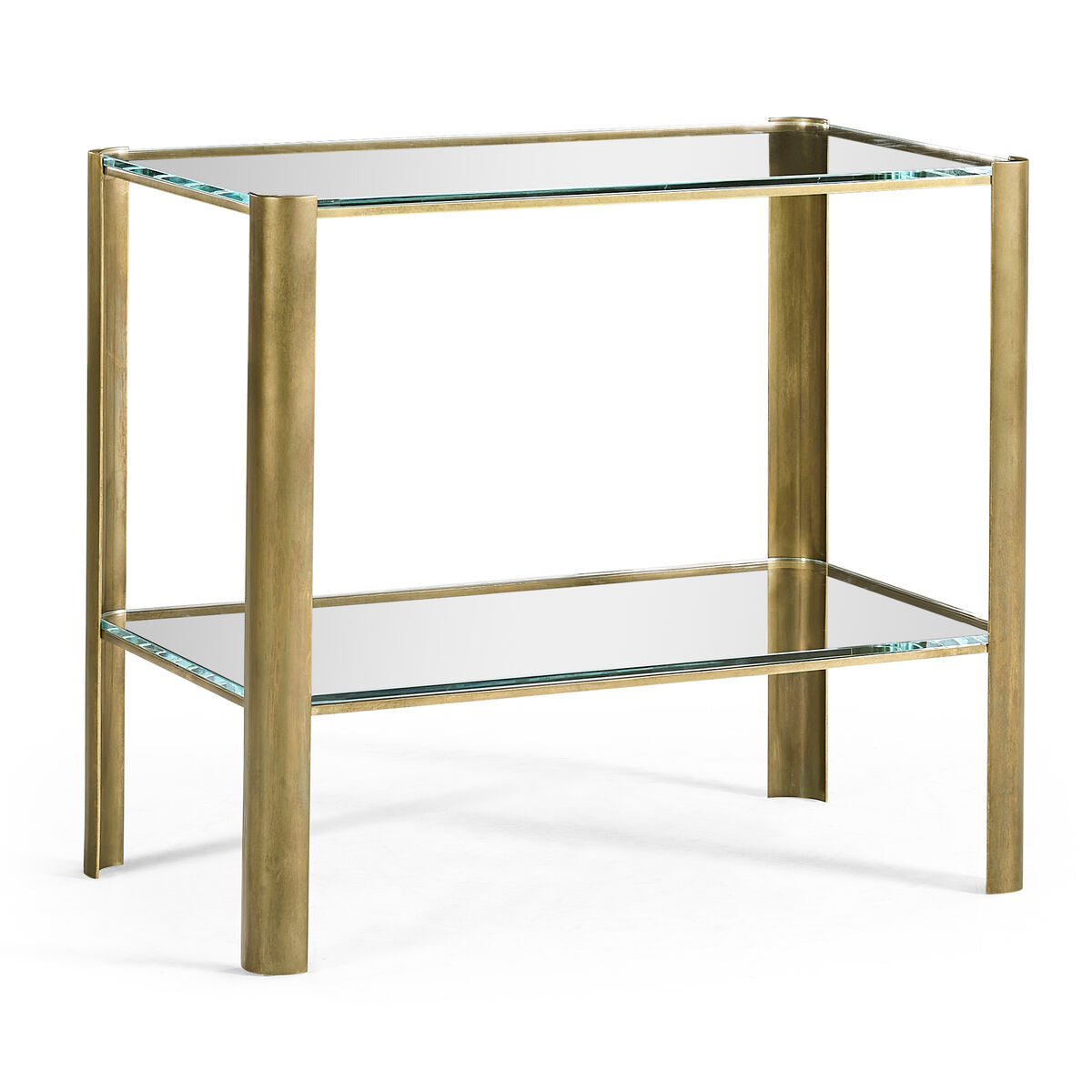 Brass & Glass End Table ( 494975-LAB )