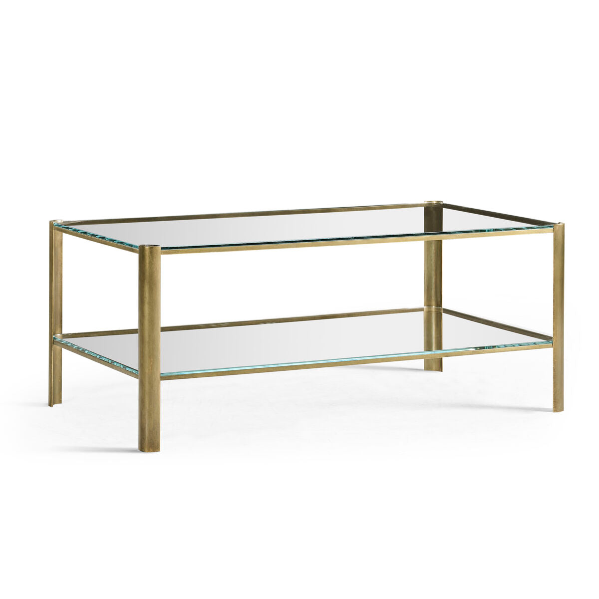 Cosmo Antique Brass Cocktail Table ( 494977-LAB )