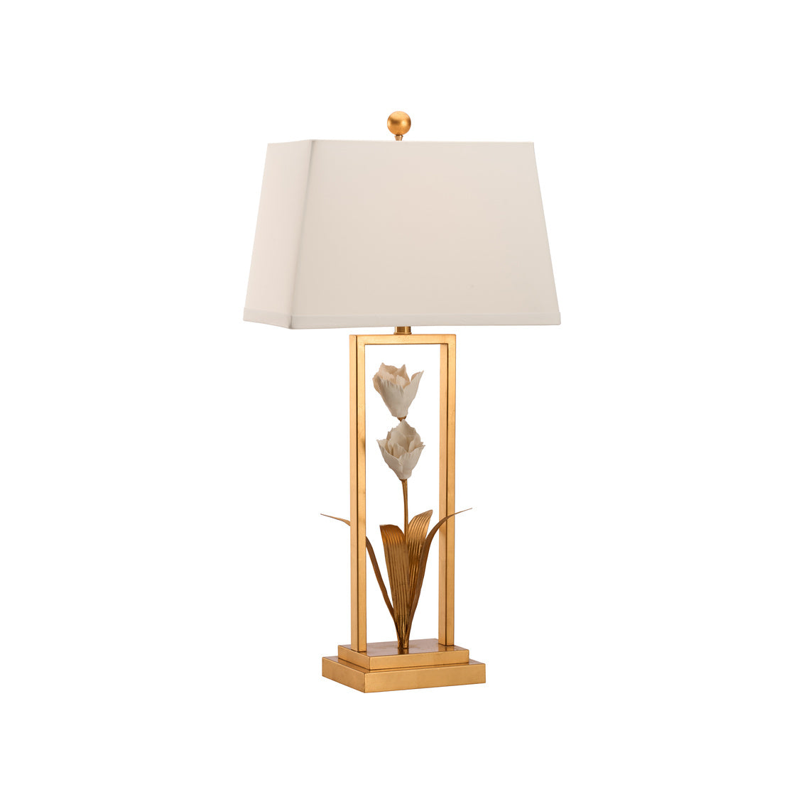 Cain Tulip Lamp in 34.5 / Metal - Chelsea House