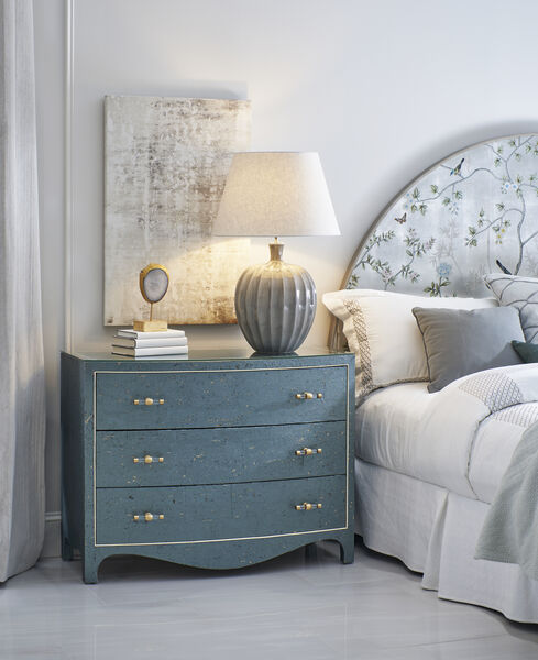 Shimmering Moon Half Round Panel Bed