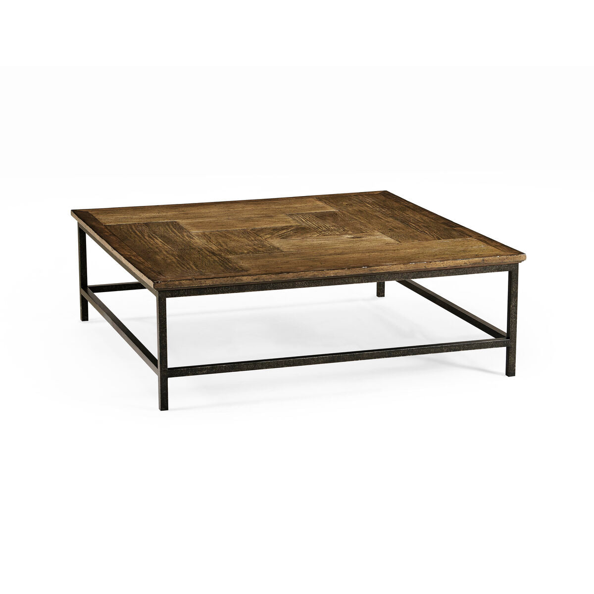 Medium Square Coffee Table w/Iron Base ( 491014-DTM )