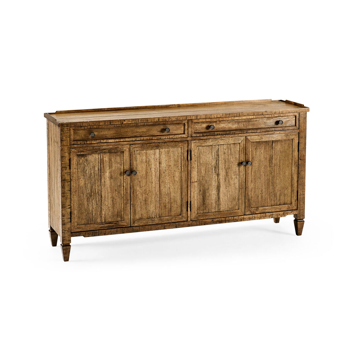 Casual Driftwood Four Door Sideboard ( 491025-DTM )