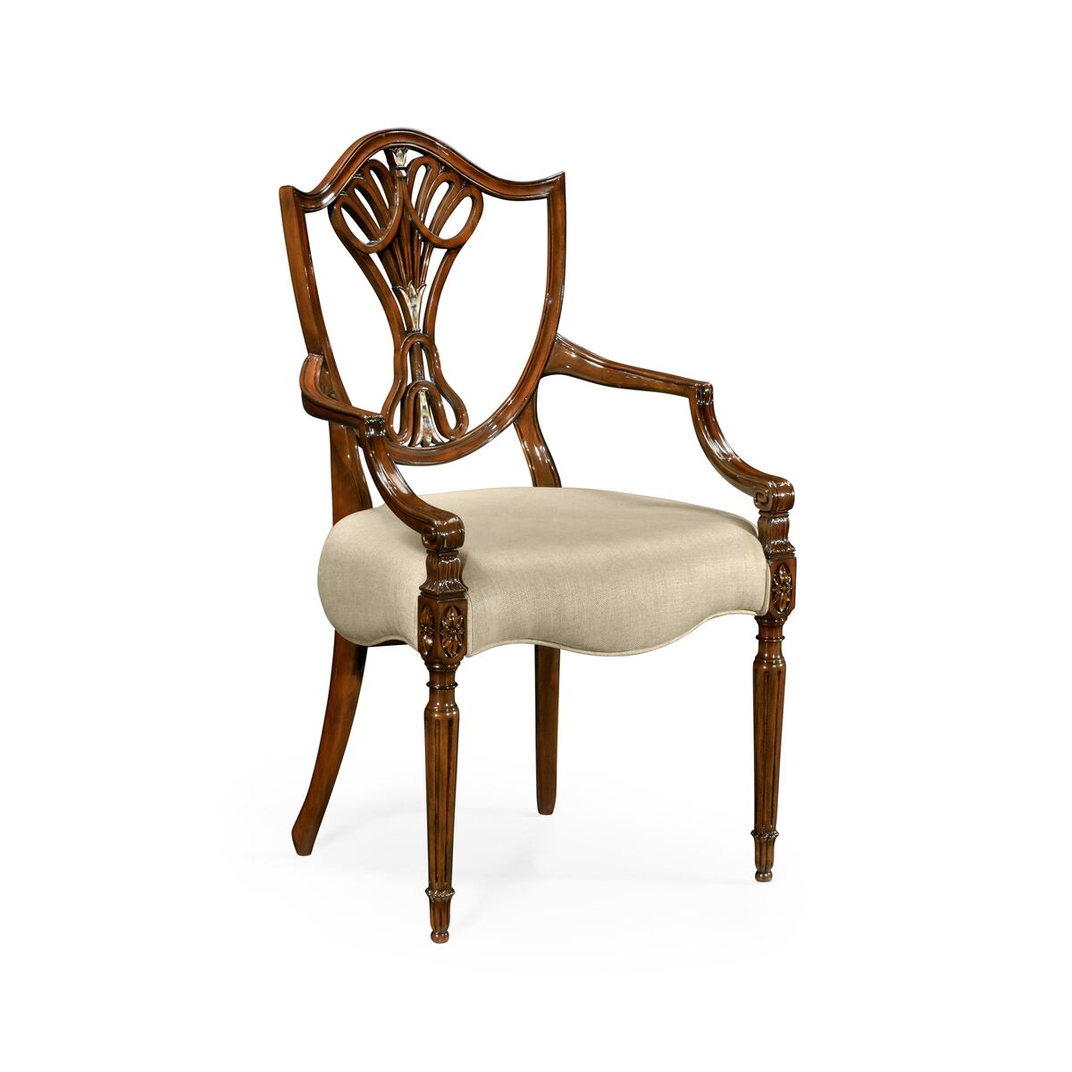 Sheraton Arm Chair with Shield Back ( 499511-AC-MAM-MOP-F001 )