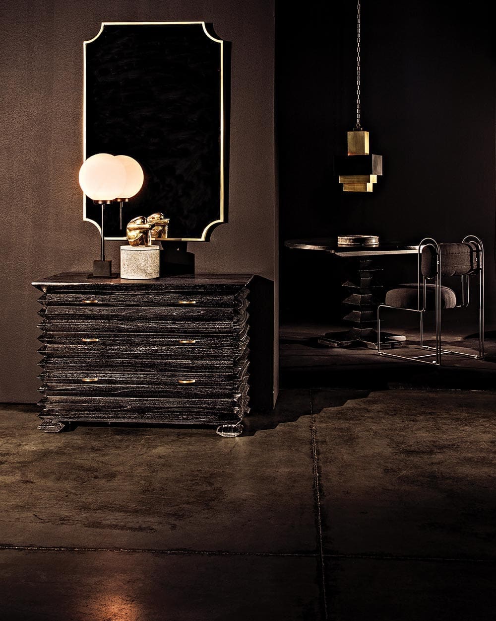 Maude, Large, Brass in Antique Brass — Noir Furniture