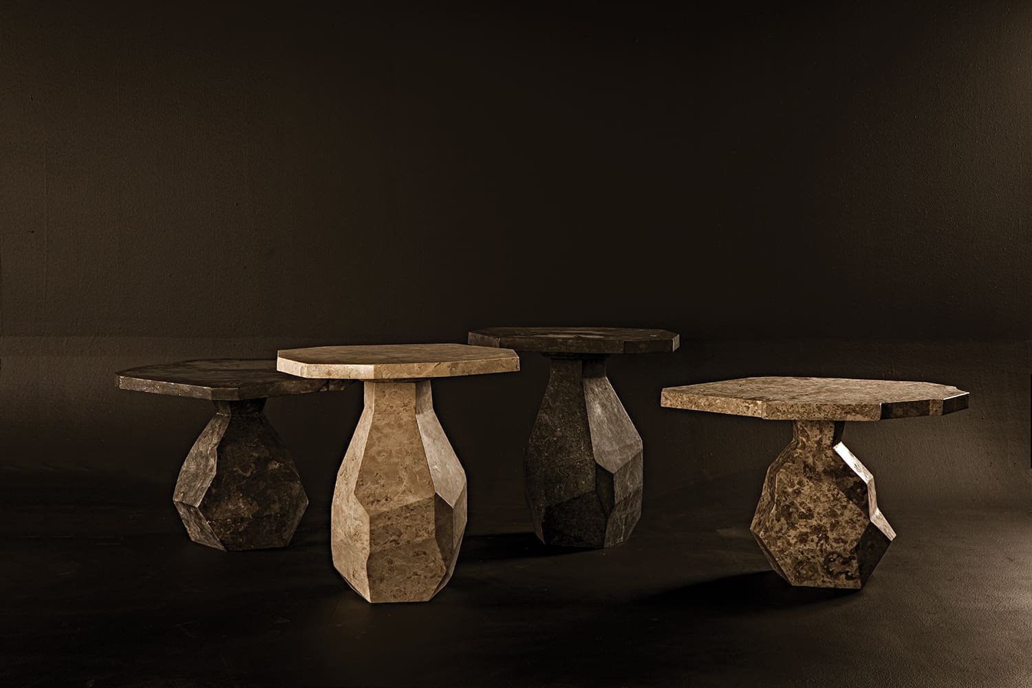 Rind Table, White Marble in White Marble — Noir Furniture