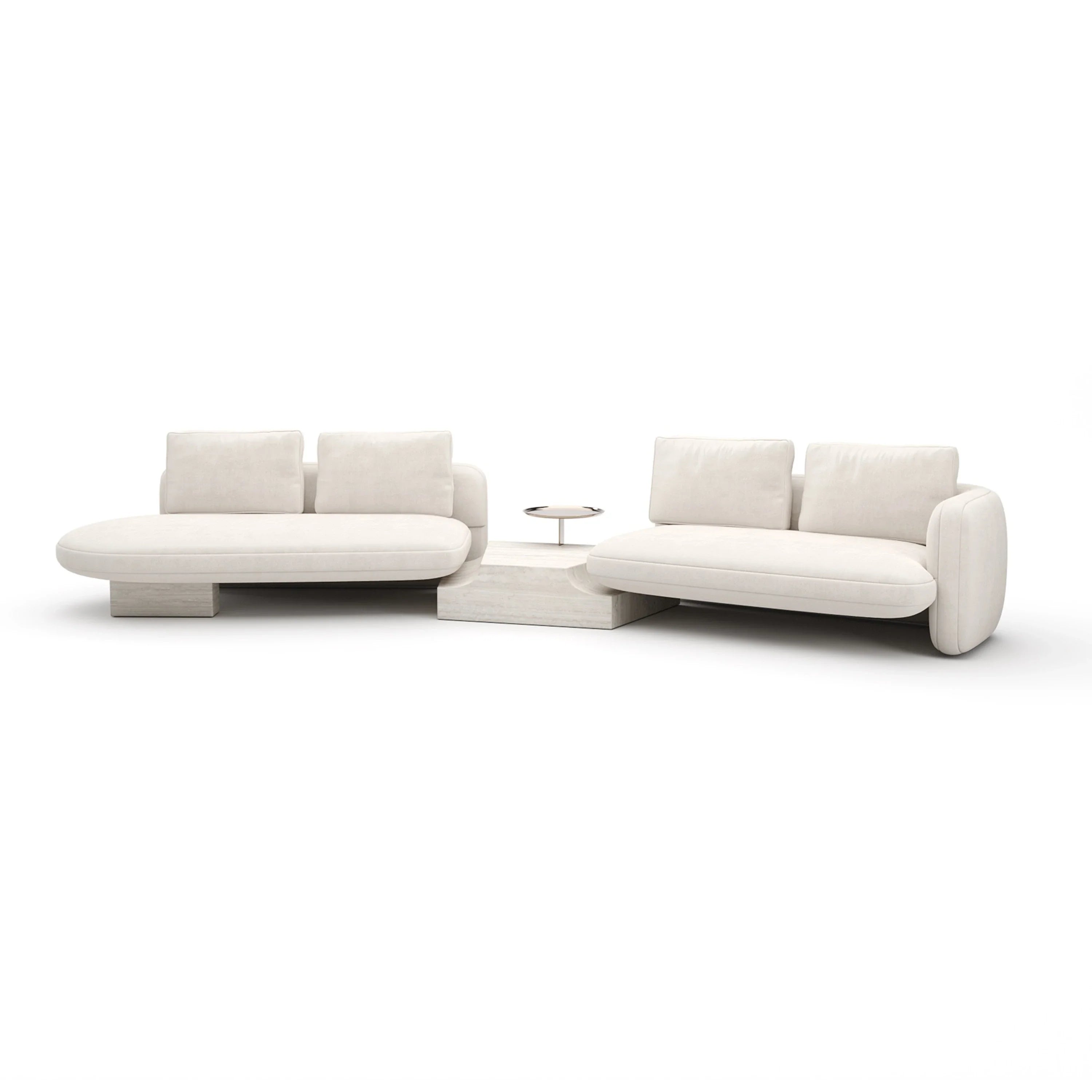 Overlap Left Bumper Sectional Ecru – Sectionals by Caracole | Sutter & Vale