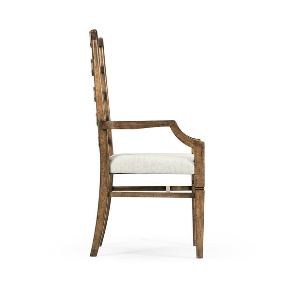 Pompano Ladderback Accent Arm Chair
