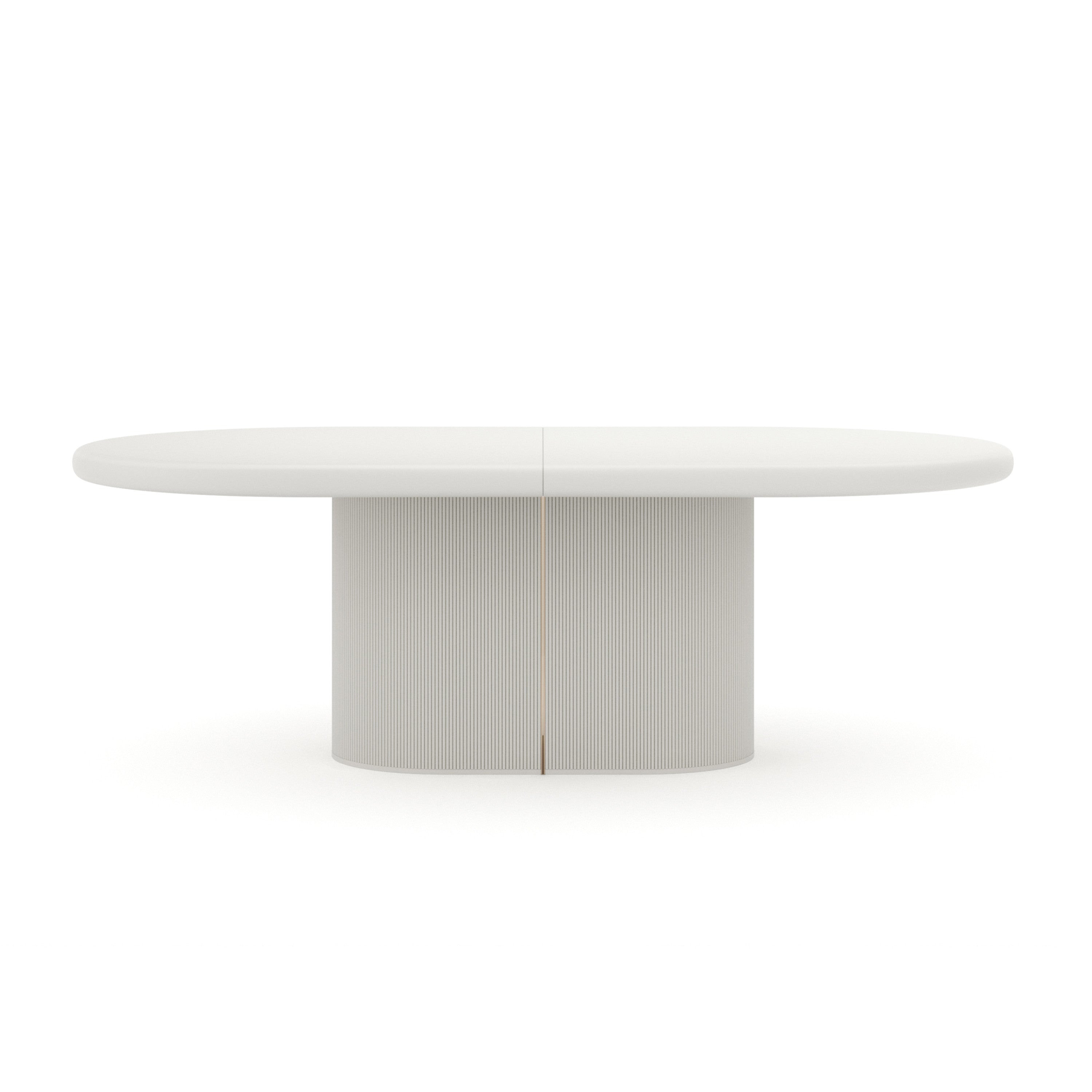 Love Dining Table - Matte Pearl – Dining Tables by Caracole | Sutter & Vale
