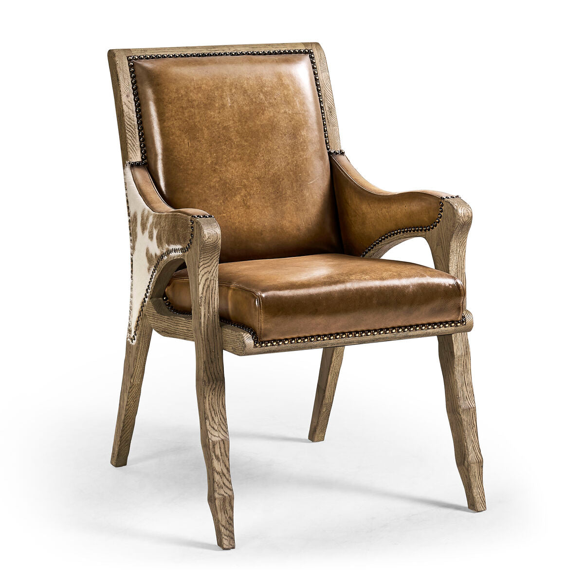 Echo Canyon Leather & Hide Arm Chair