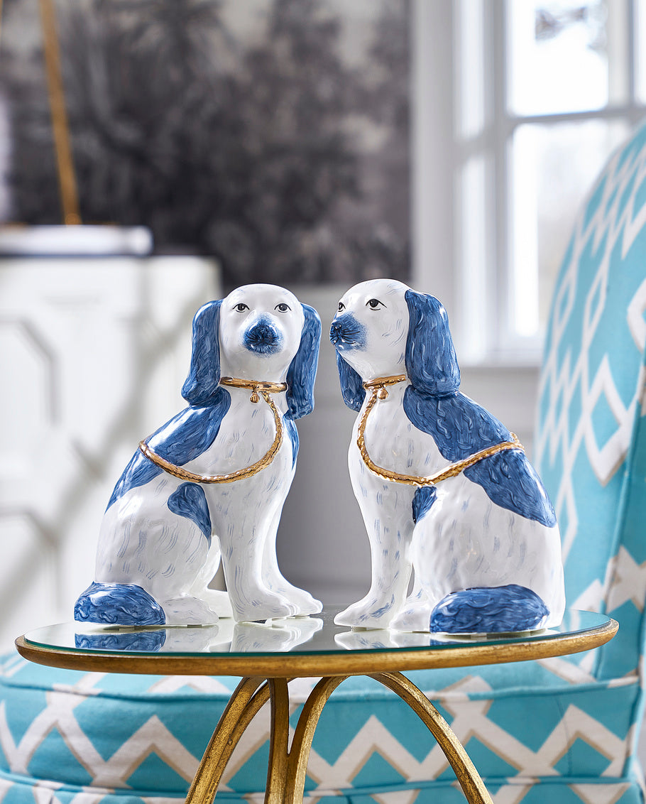 Roxie Twins - Blue (Pr) in 9 / Ceramic/Porcelain - Chelsea House
