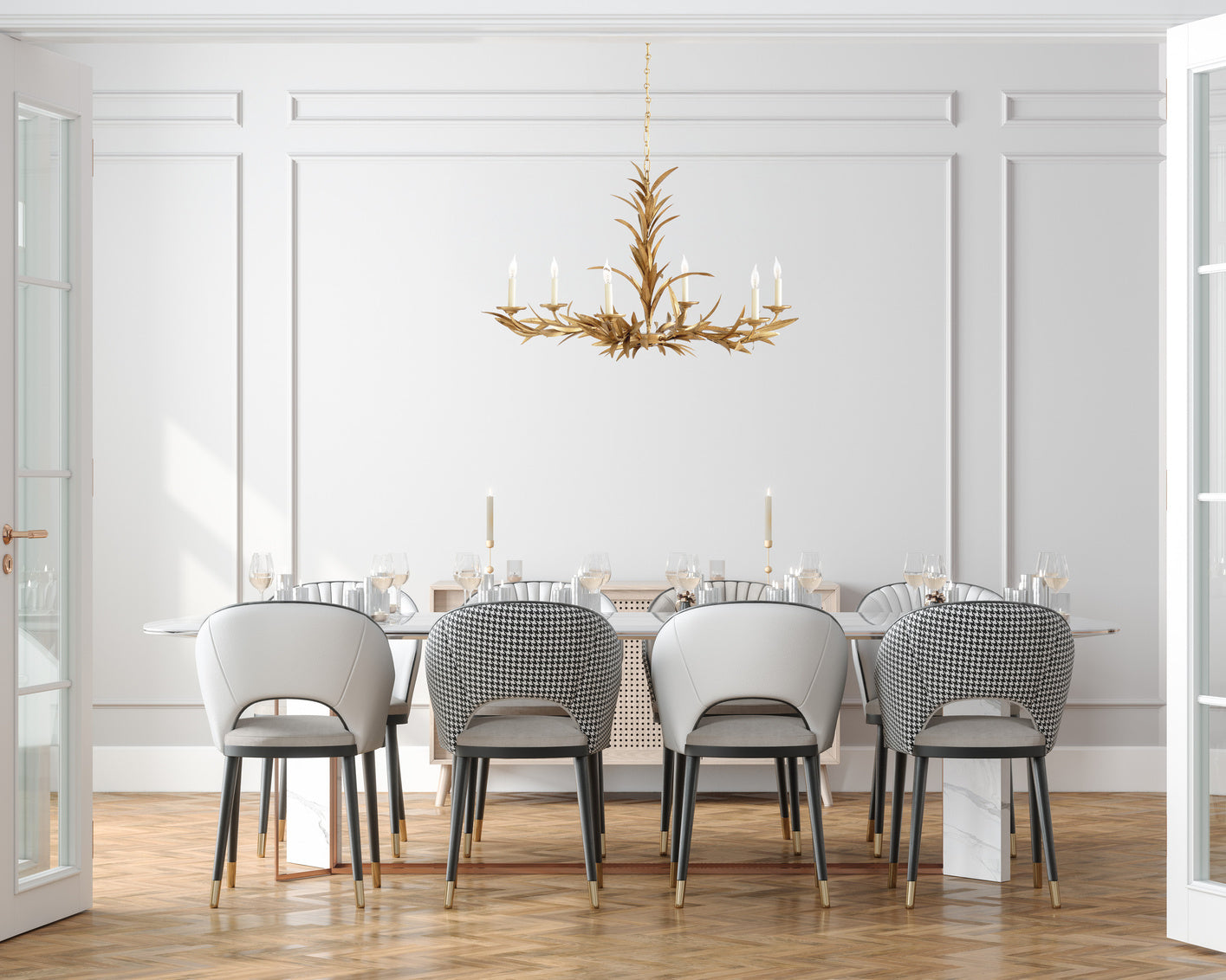 Laurel Sunburst Chandelier