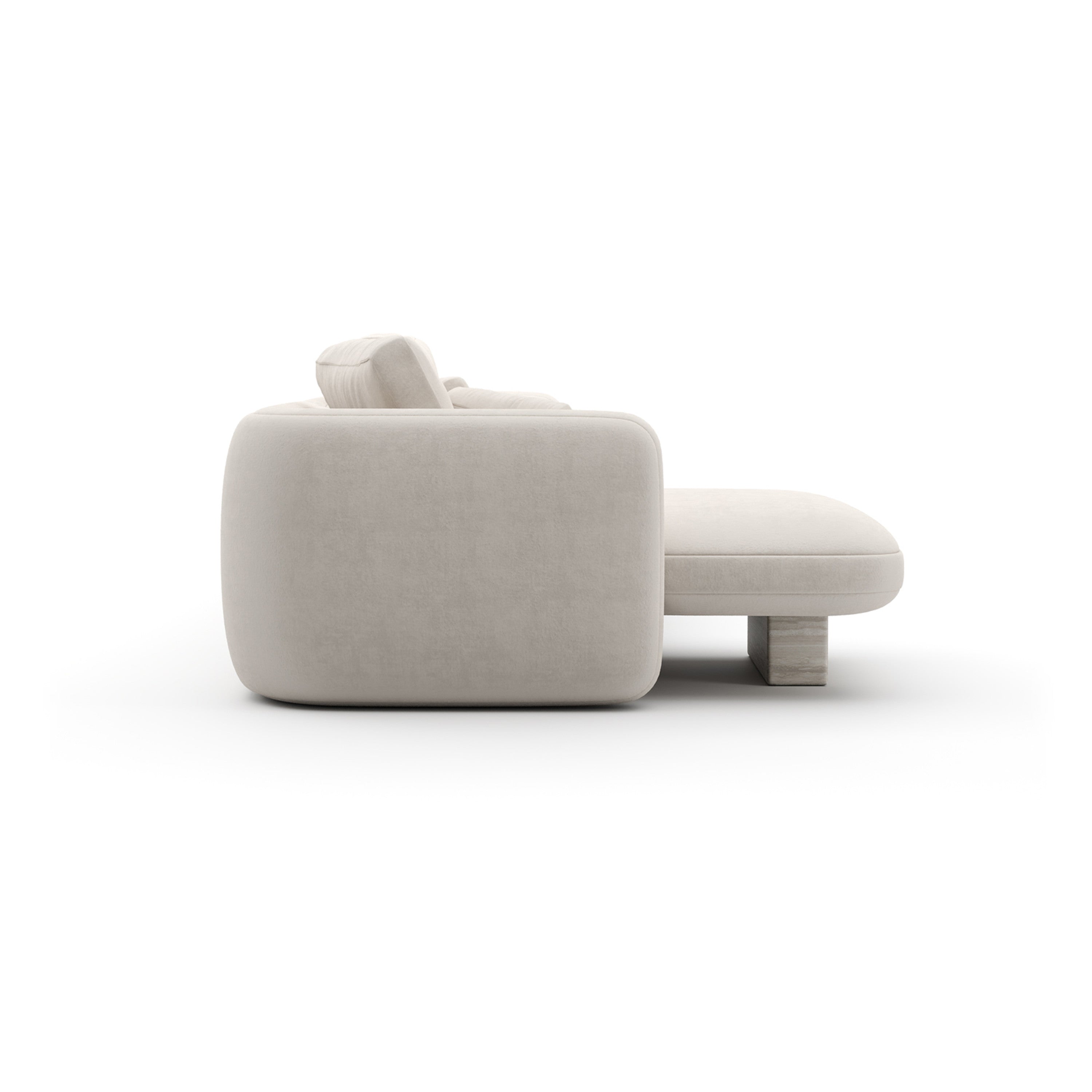 Overlap Left Chaise Sec Small Ecru – Sectionals by Caracole | Sutter & Vale