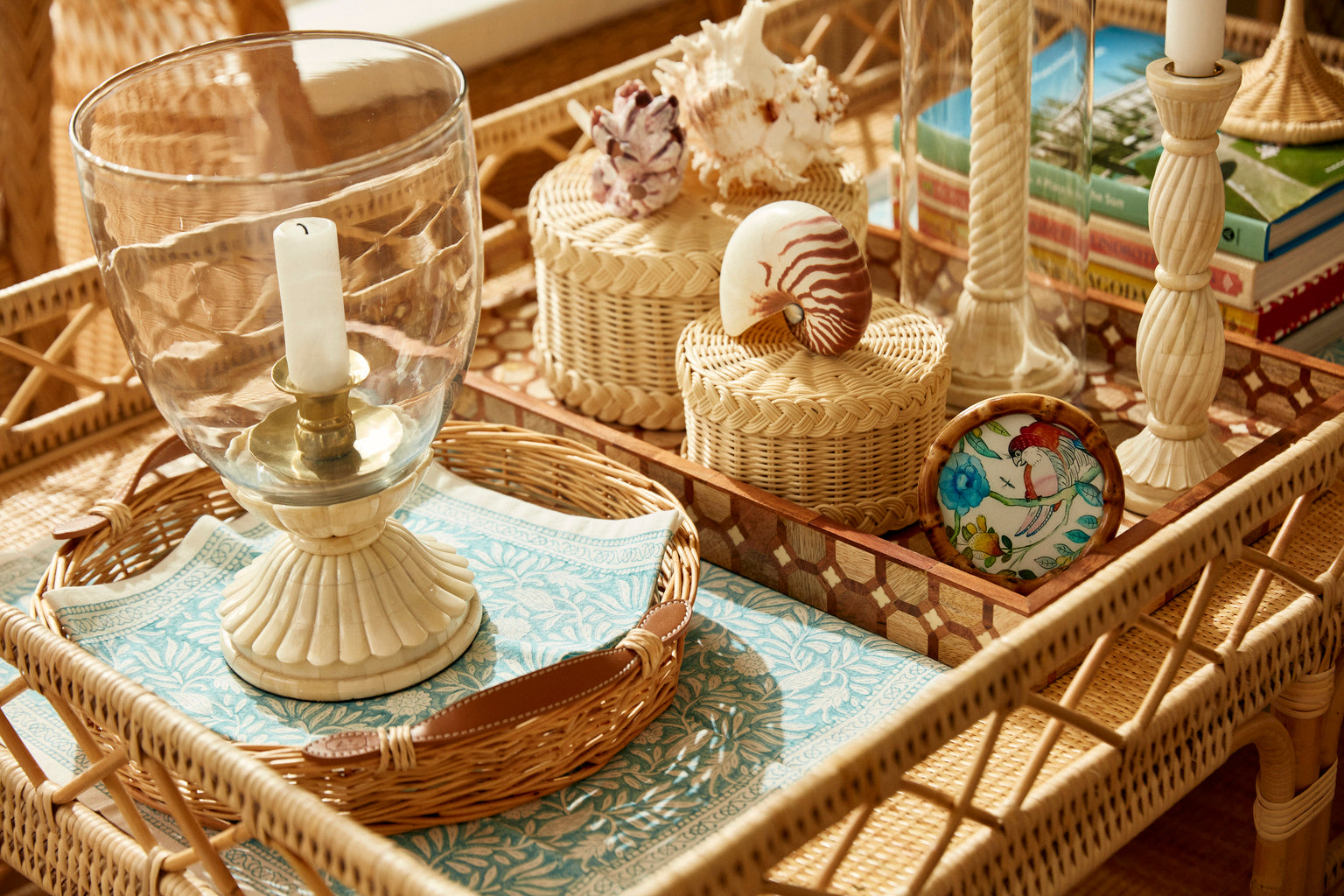 Beaumont Hurricane Short in Cream/Clear / Glass - Chelsea House