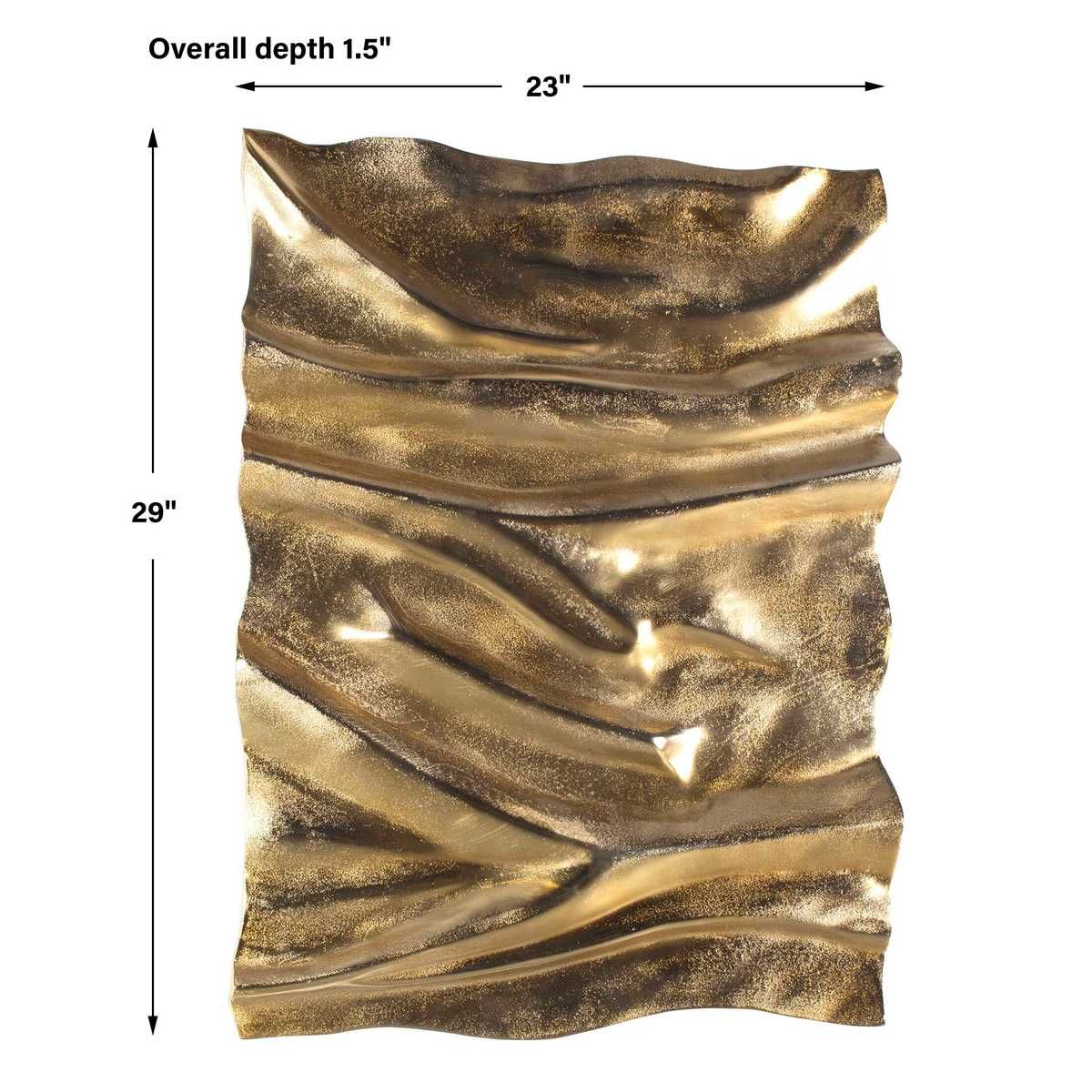 Undulate Indoor-Outdoor Metal Wall Panel – Wall Decor by Uttermost | Sutter & Vale