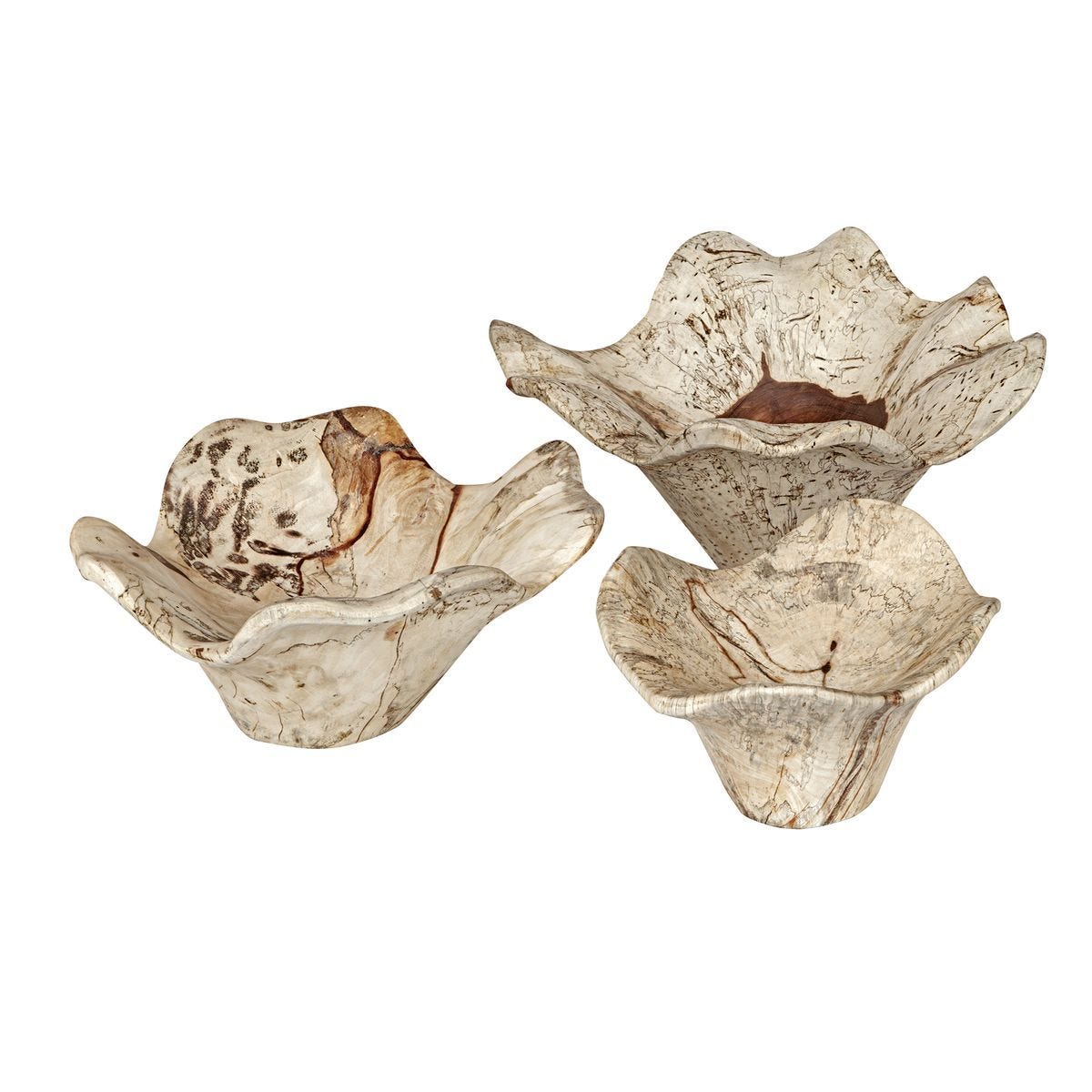 Teo Wood Wall Decor, Bleached S/3 – Wall Decor by Uttermost | Sutter & Vale