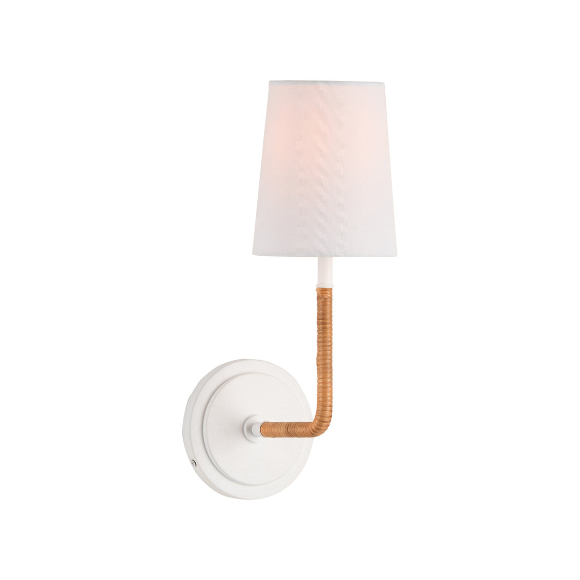 Amelia Sconce - White in White/Natural / Metal - Chelsea House