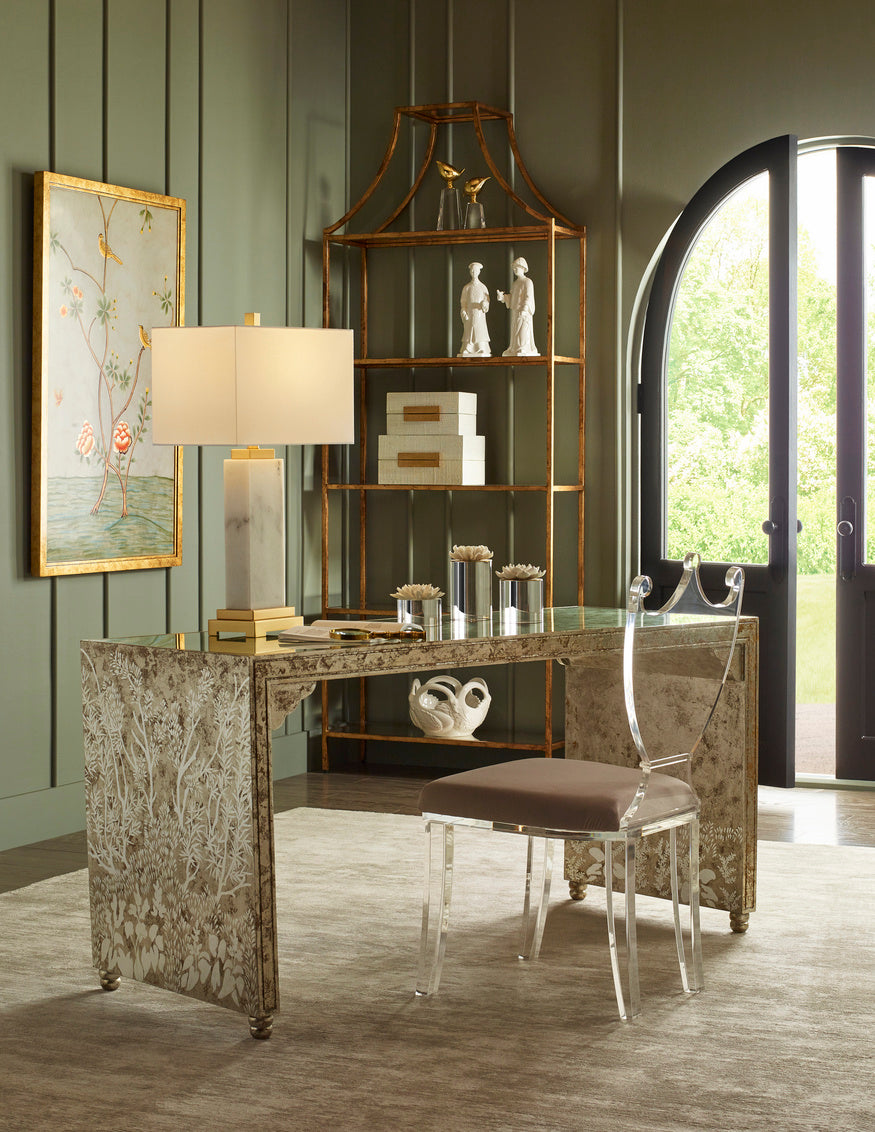 White Kennedy Marble Lamp in 27.5 / Marble - Chelsea House