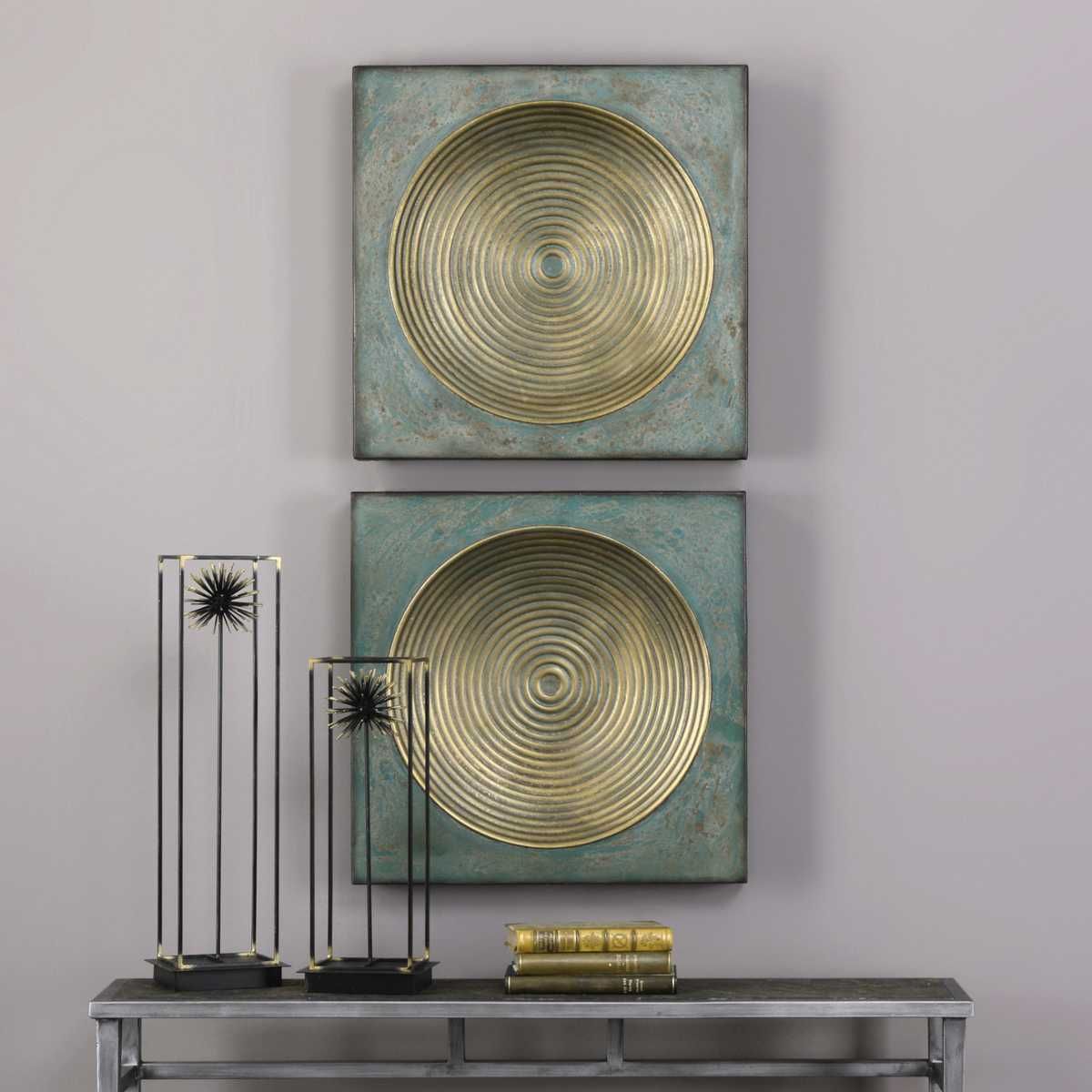 Sybil Metal Wall Decor, S/2 – Wall Decor by Uttermost | Sutter & Vale