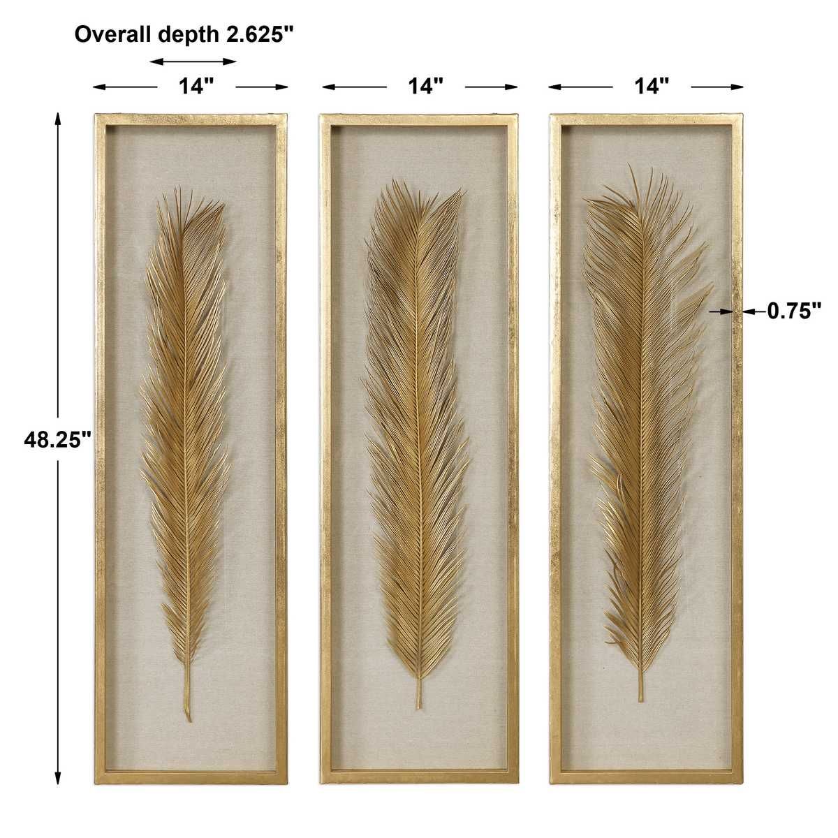 Palma Shadow Boxes, S/3 – Wall Decor by Uttermost | Sutter & Vale