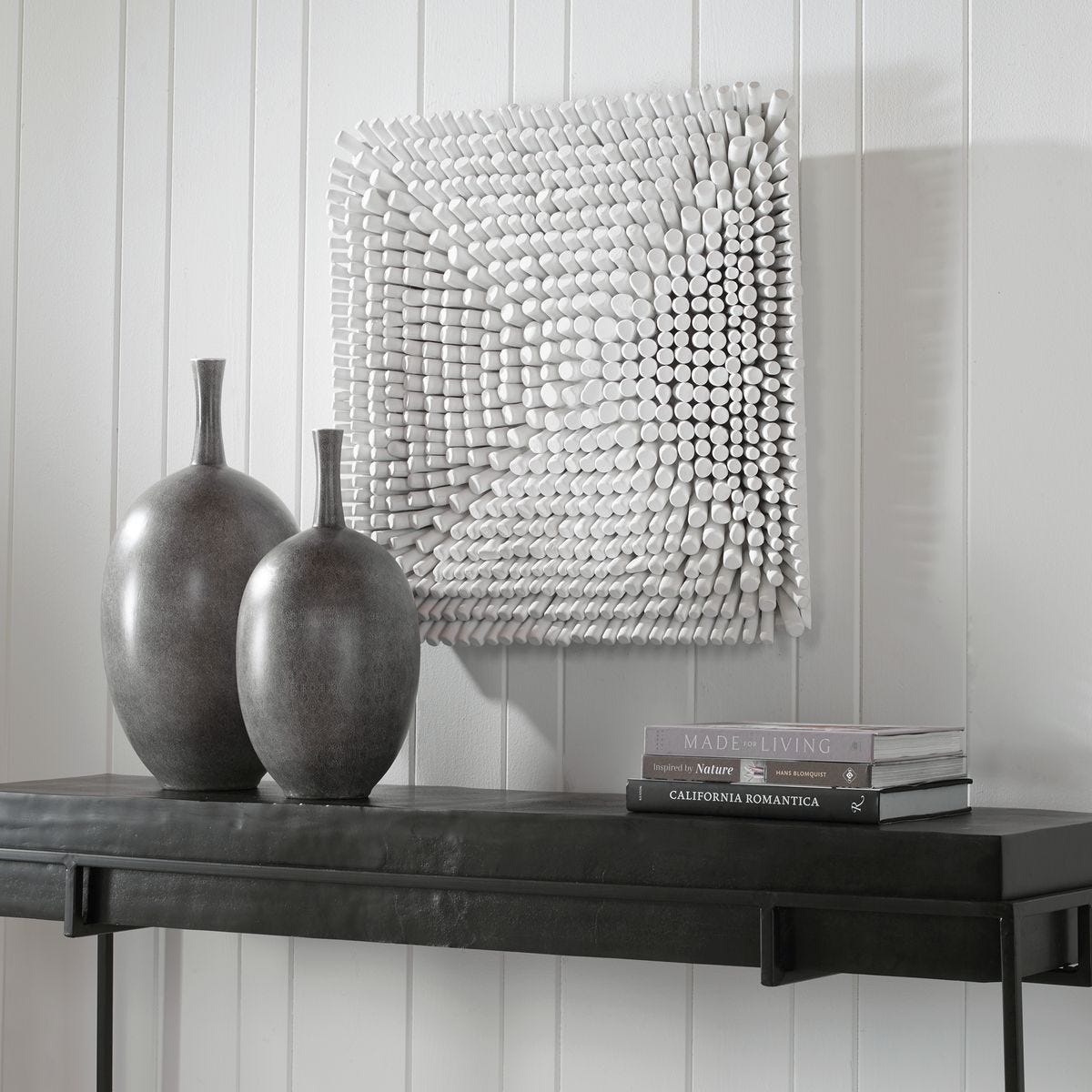 Portside Wood Wall Panel, White – Wall Decor by Uttermost | Sutter & Vale