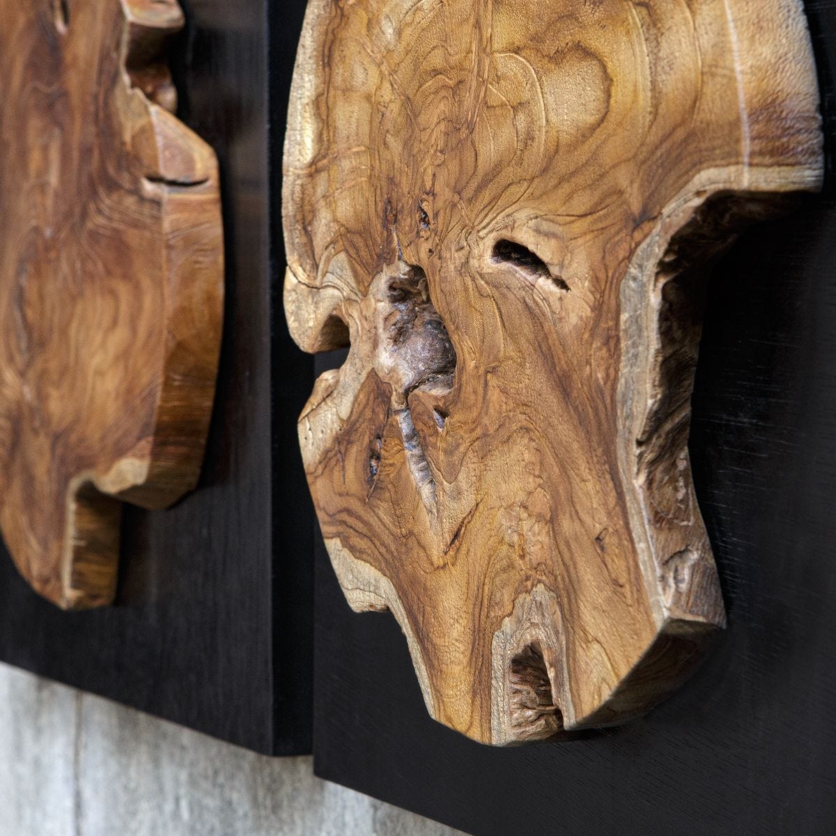 Kolini Wood Wall Decor, S/3 – Wall Decor by Uttermost | Sutter & Vale