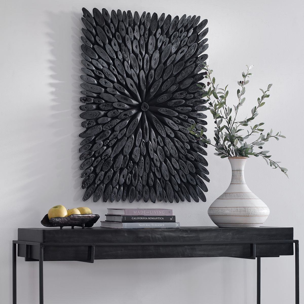 Bahama Wood Wall Decor, Black – Wall Decor by Uttermost | Sutter & Vale