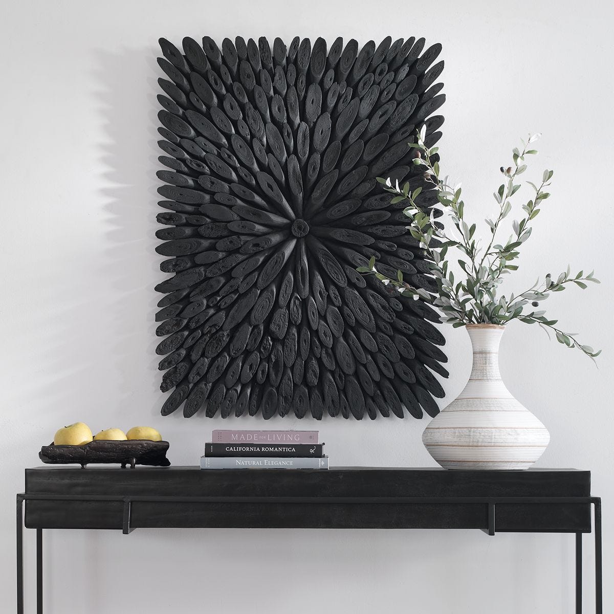 Bahama Wood Wall Decor, Black – Wall Decor by Uttermost | Sutter & Vale