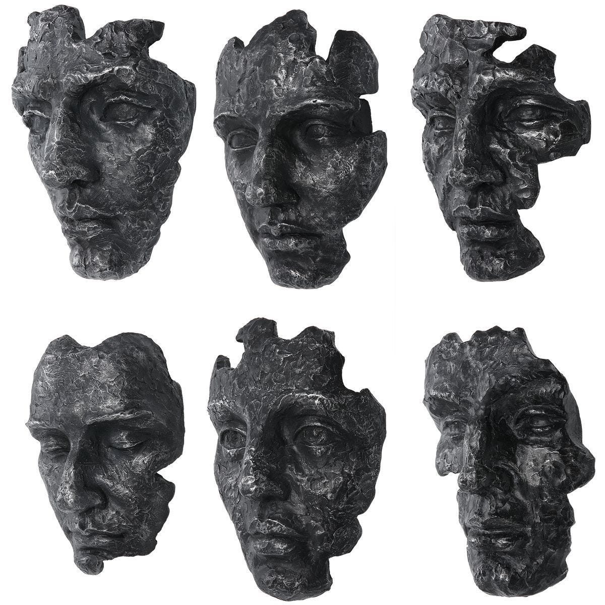 Self-Portrait Wall Decor, Gray, S/6 – Wall Decor by Uttermost | Sutter & Vale