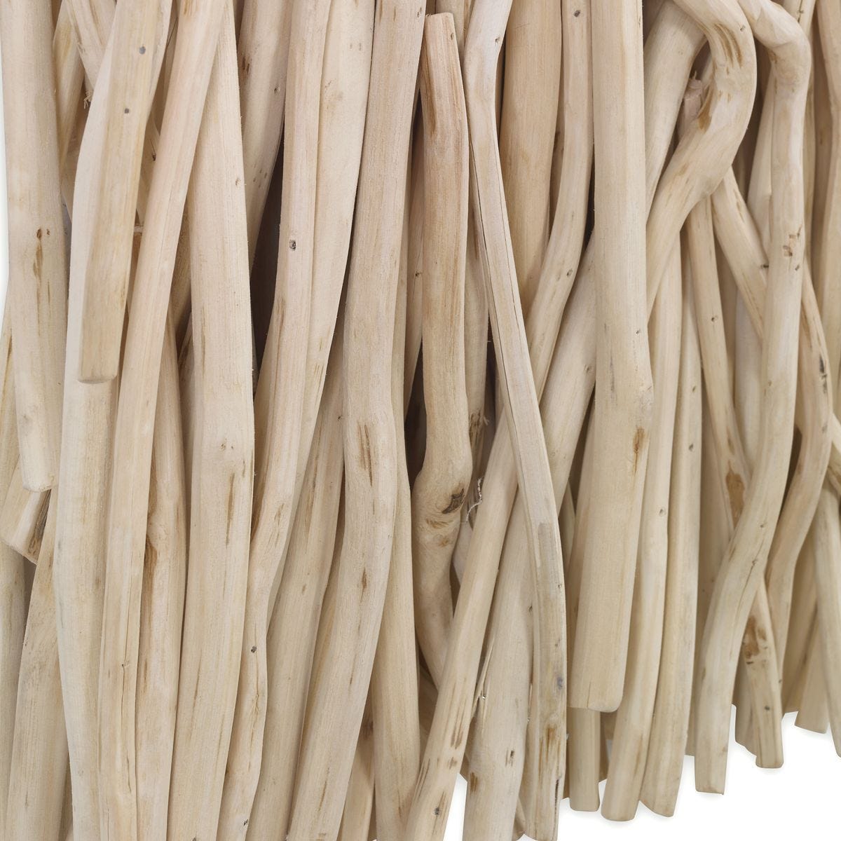 Gathered Teak Square Wood Wall Decor, Bleached – Wall Decor by Uttermost | Sutter & Vale