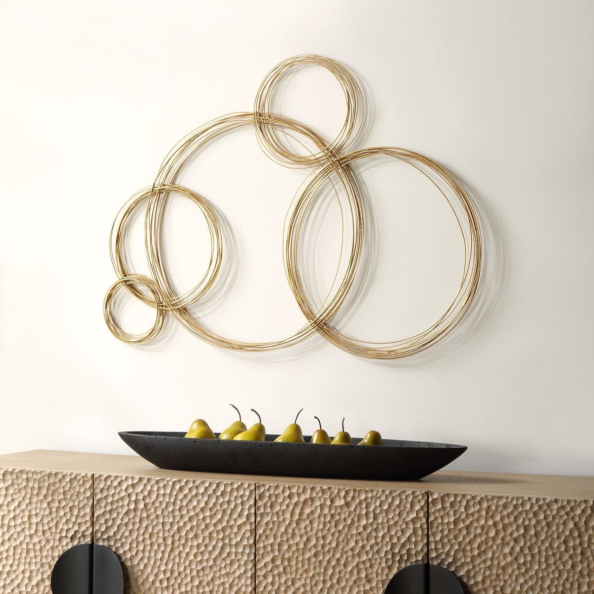 Golden Bubbles Metal Wall Decor – Wall Decor by Uttermost | Sutter & Vale