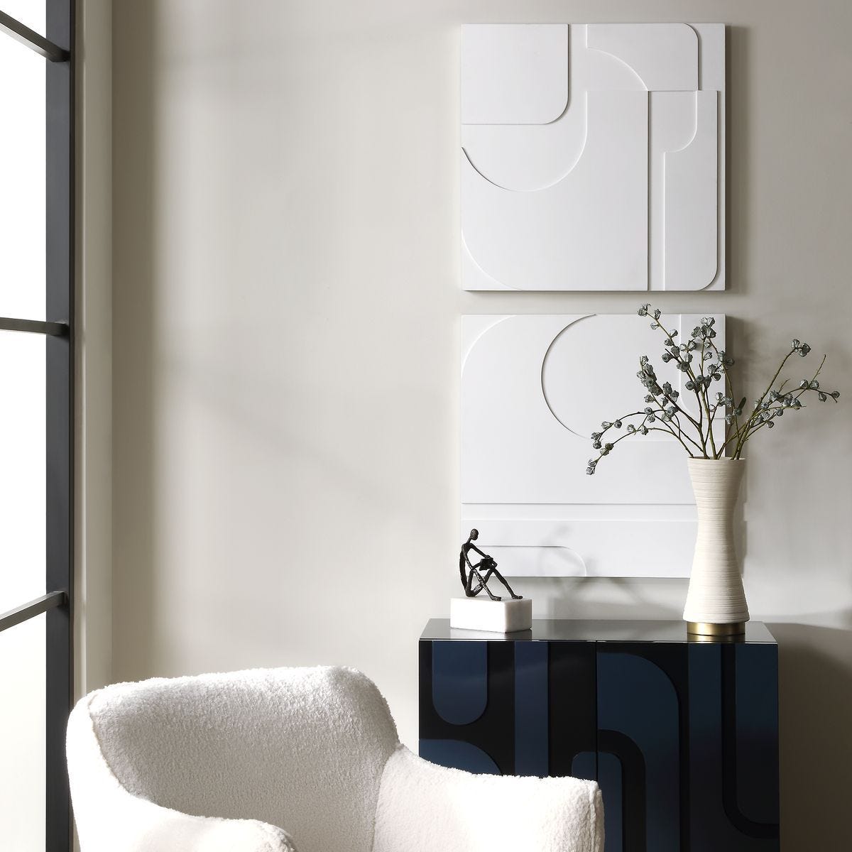 Contours Wood Wall Decor, S/2 – Wall Decor by Uttermost | Sutter & Vale