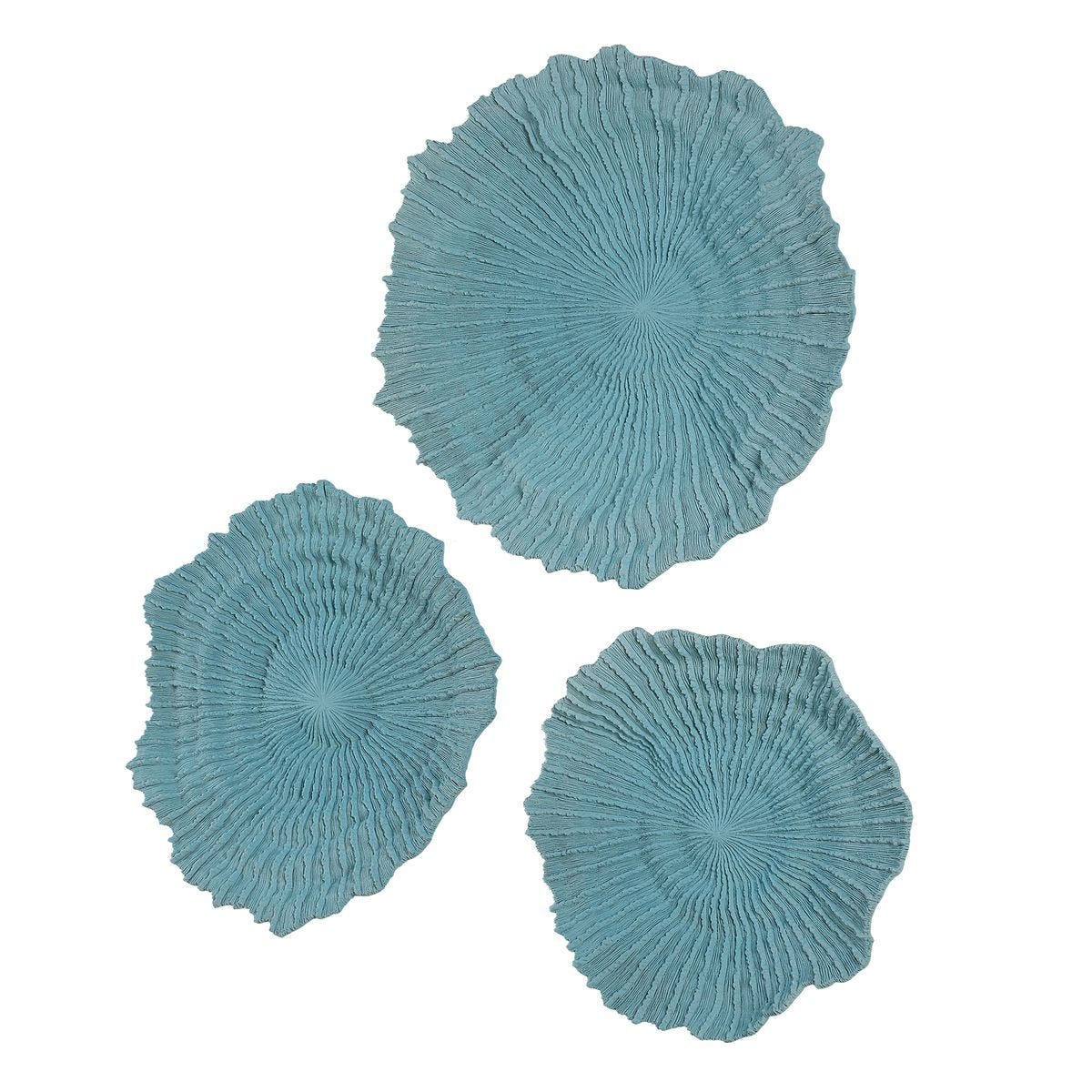 Ocean Gems Wall Decor, Blue, S/3 – Wall Decor by Uttermost | Sutter & Vale