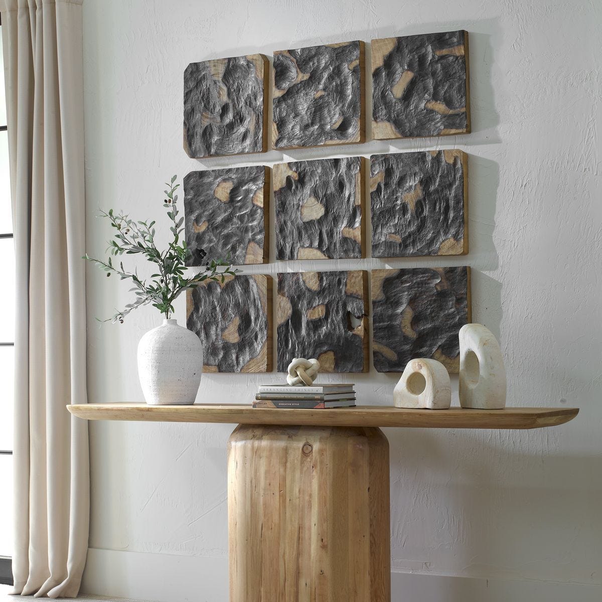 Ignite Wood Wall Decor, S/9 – Wall Decor by Uttermost | Sutter & Vale