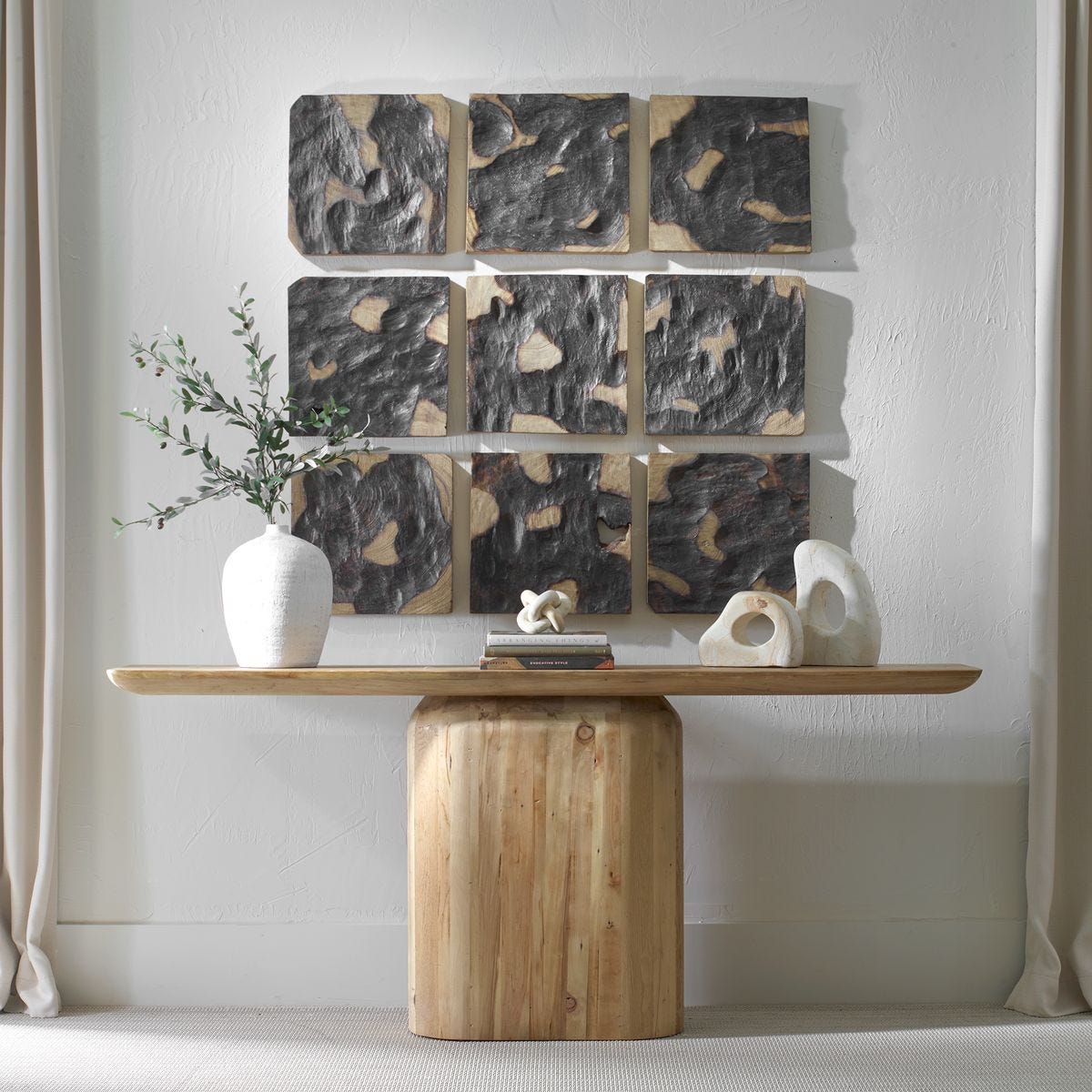 Ignite Wood Wall Decor, S/9