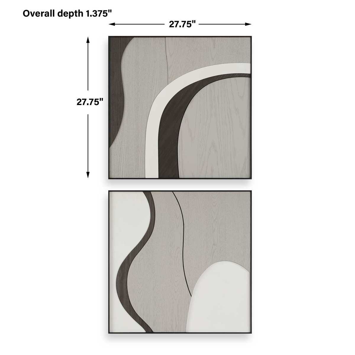Joel Wood Wall Decor, S/2 – Wall Decor by Uttermost | Sutter & Vale