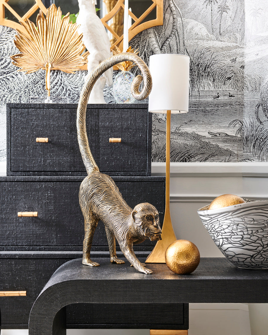 Black Oval Centerpiece in 10 / Porcelain - Chelsea House