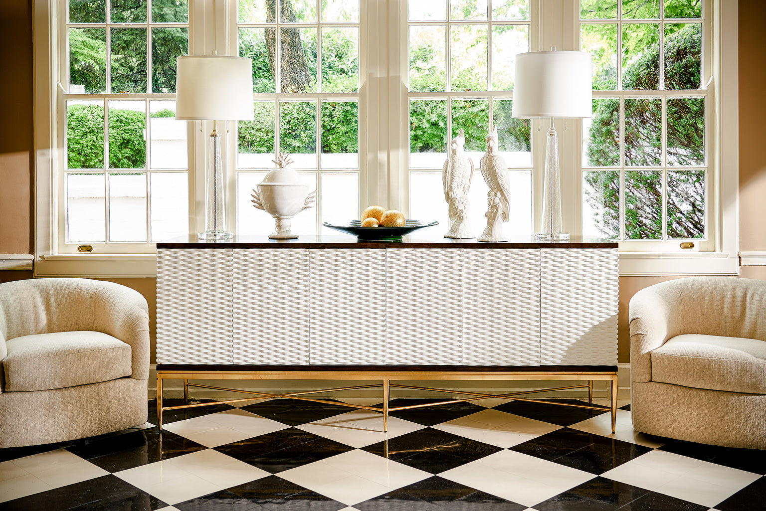 Bubble Glass Column Lamp in 36 / Glass - Chelsea House