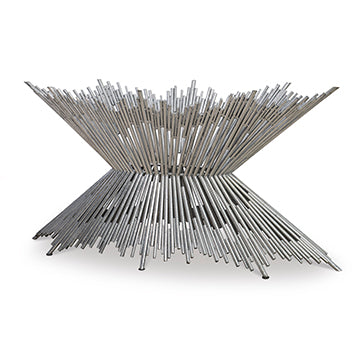 Pick Up Sticks Dining Table Base - Silver – Ambella Home