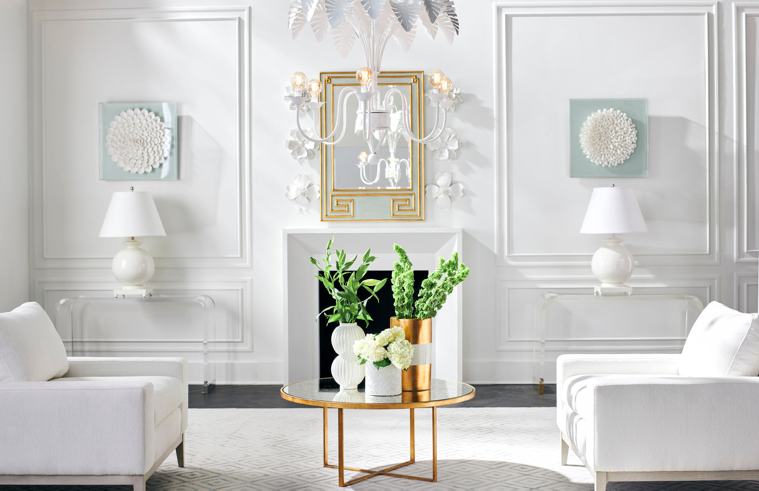 Acrylic Waterfall Console