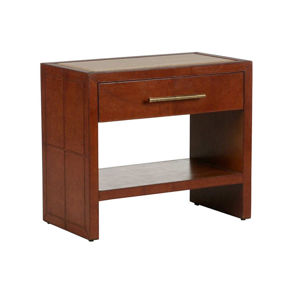 Santino Nightstand in 25.5 / Leather - Chelsea House