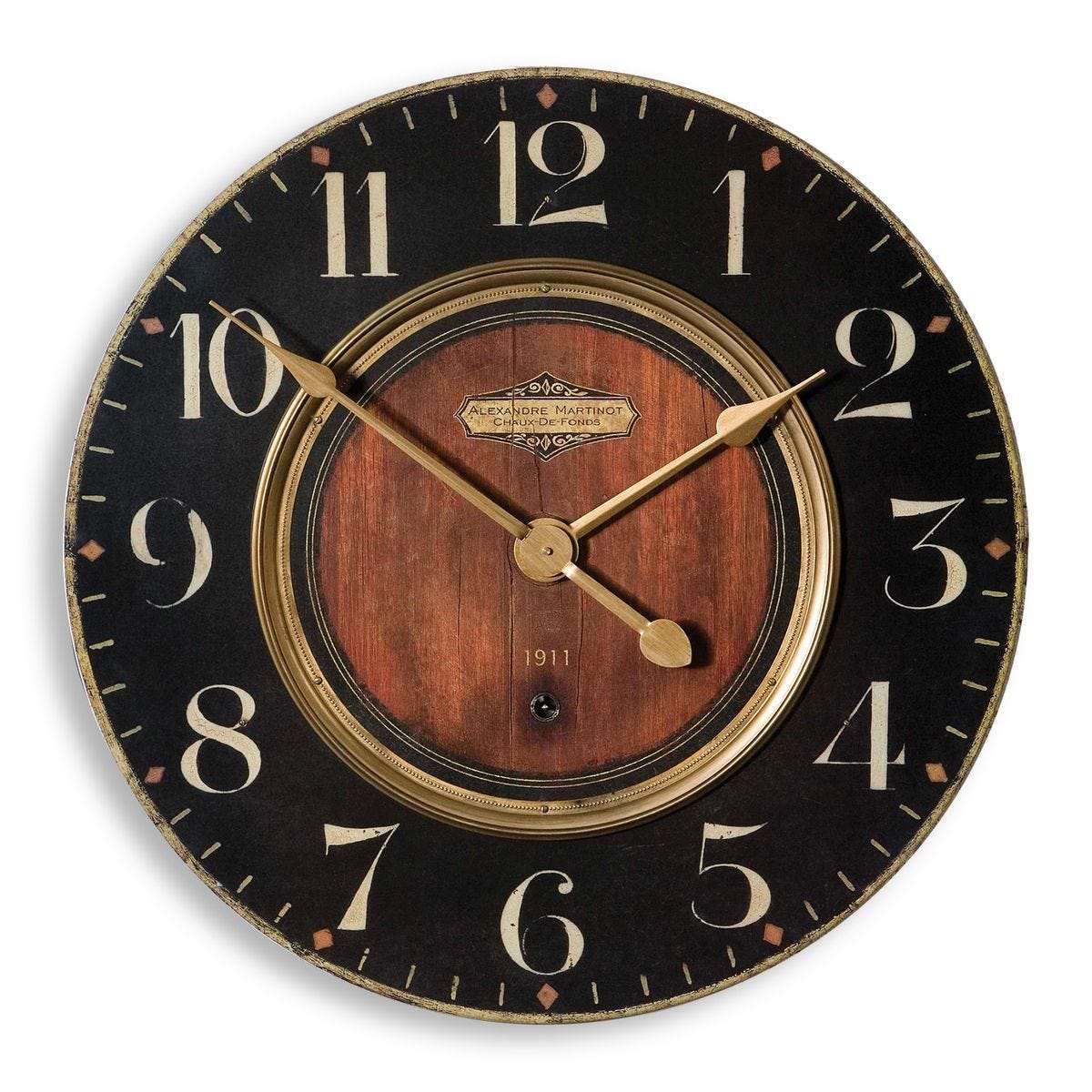 Alexandre Martinot 23" Wall Clock – Wall Decor by Uttermost | Sutter & Vale